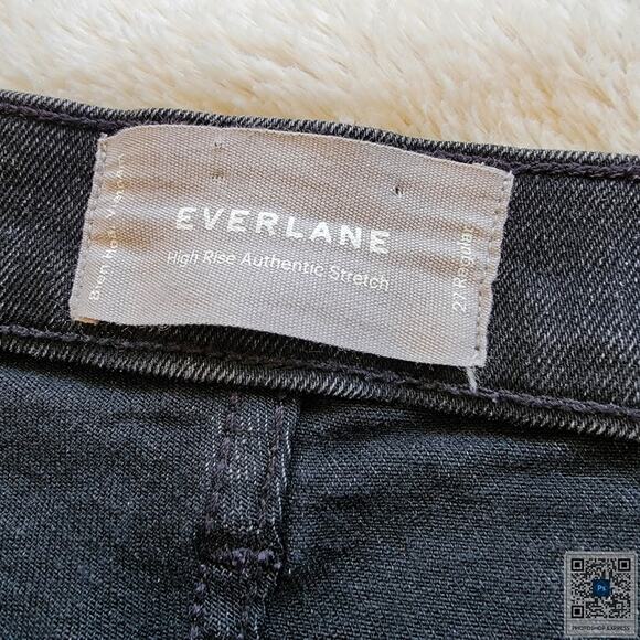 Everlane Authentic Stretch Black High Rise Skinny Jeans - Picture 5 of 5
